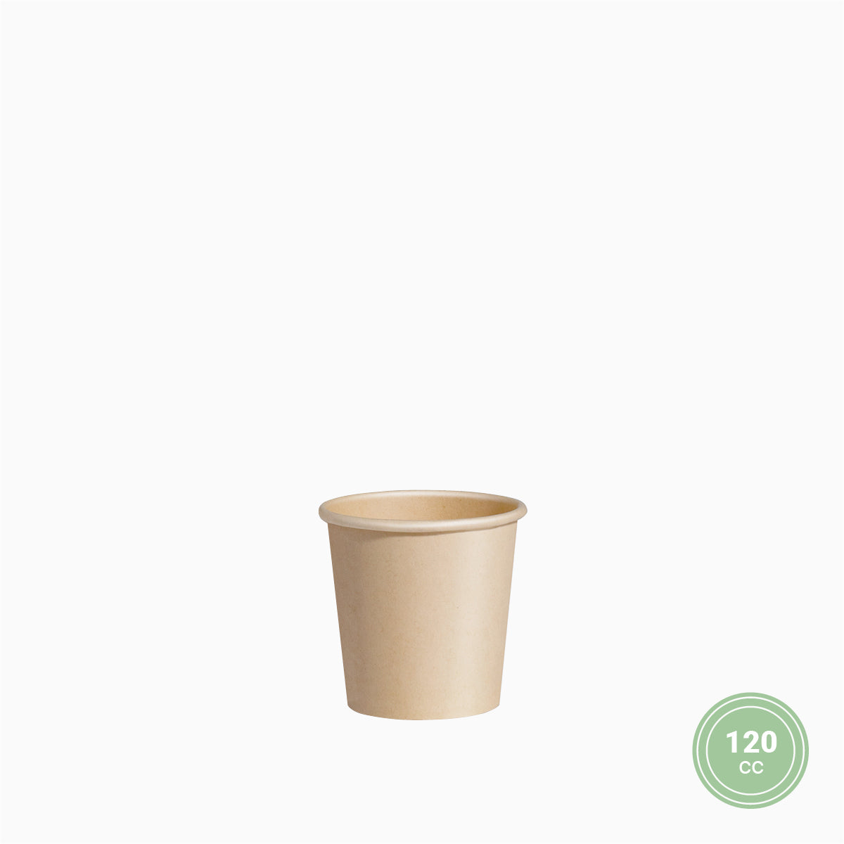 Vaso Cartón Biodegradable Pequeño 120 cc Kraft - Take Away