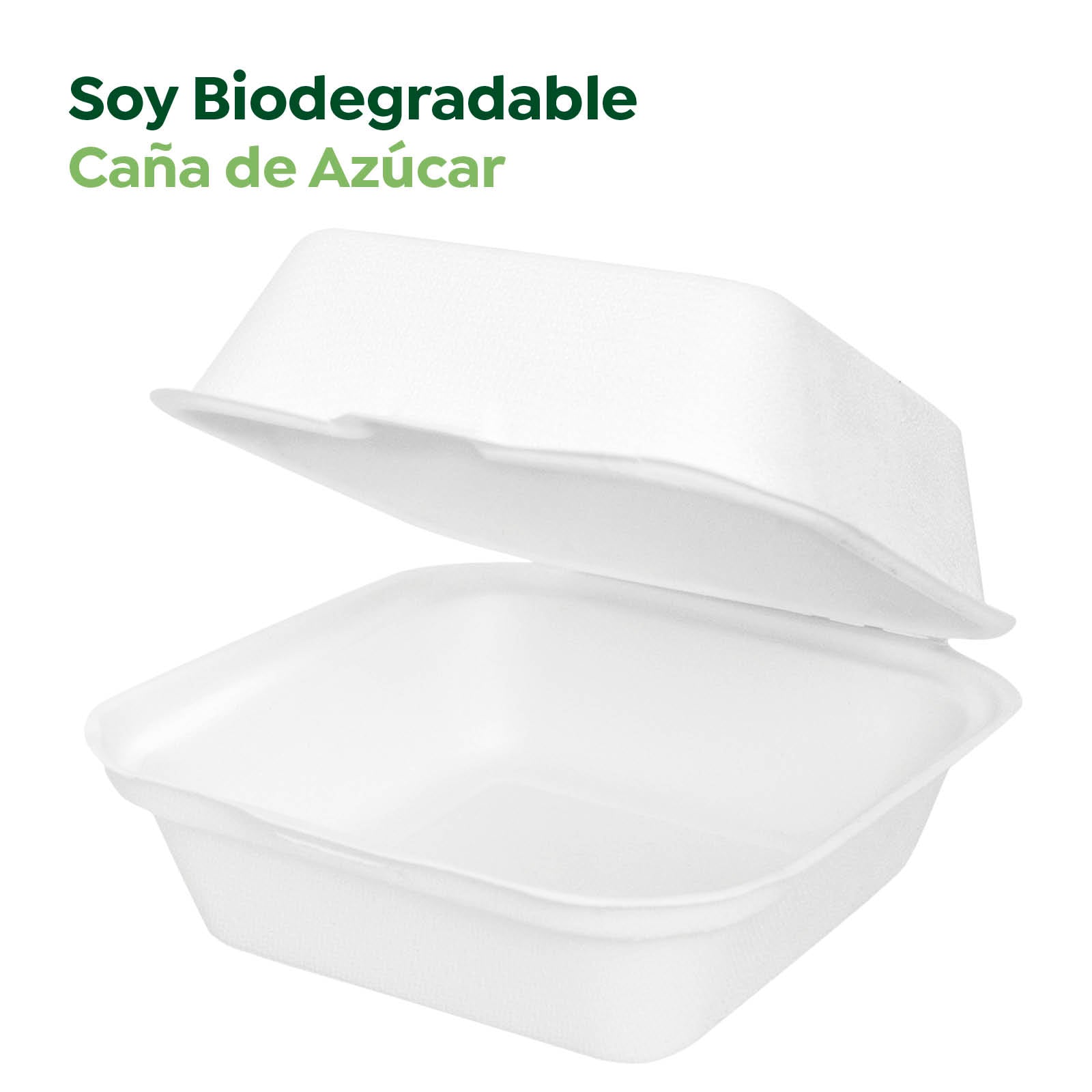 Caja Hamburguesa Caña de Azúcar 500 cc Blanco