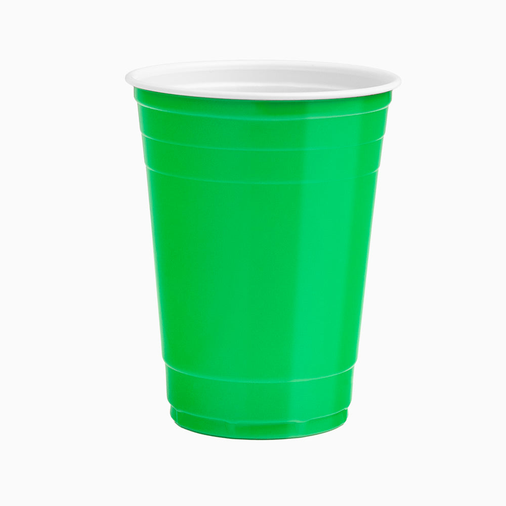 Vaso Bicolor Reutilizable 450cc Verde