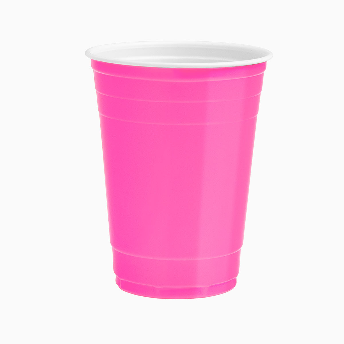 Vaso Bicolor Reutilizable 450cc Rosa