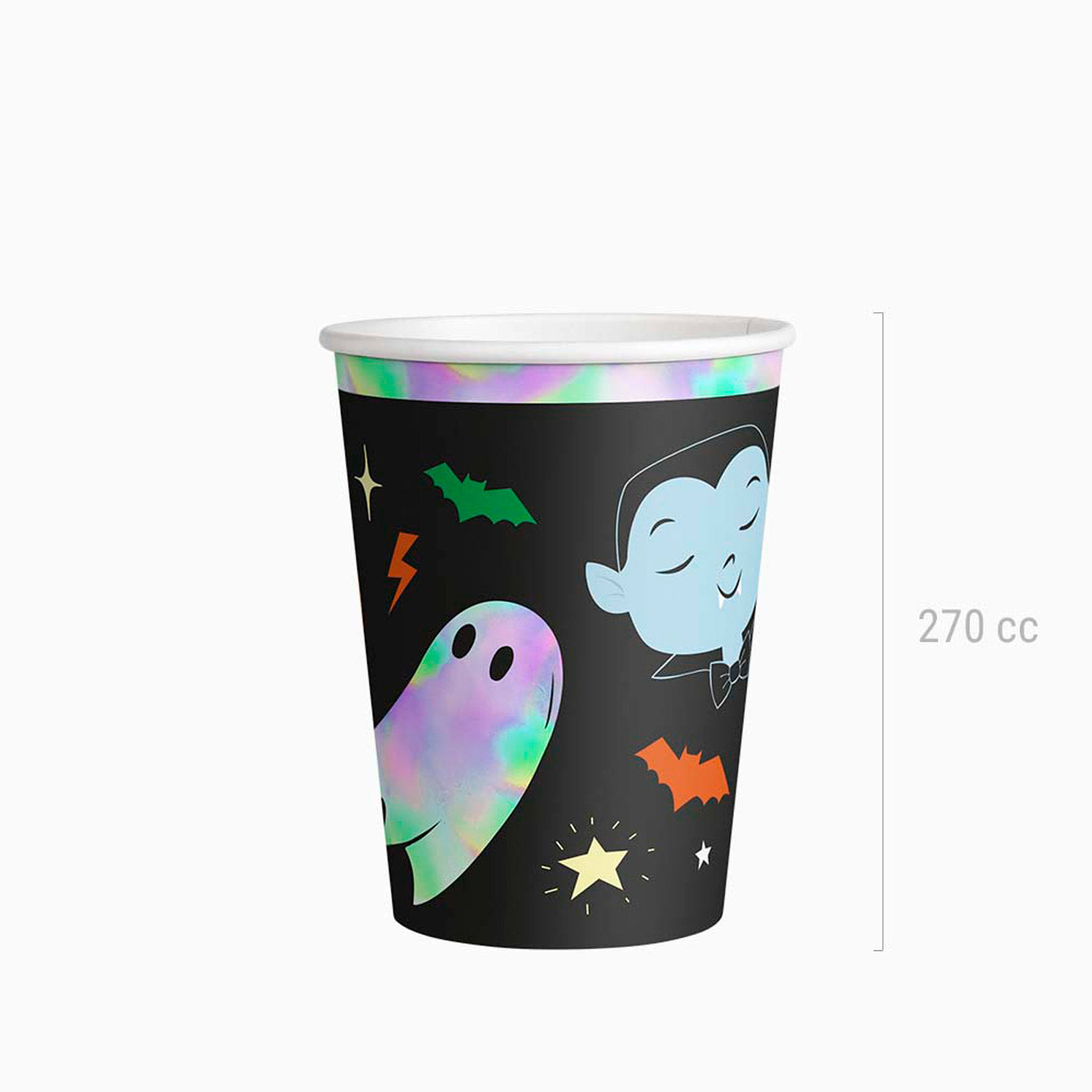 Vaso Cartón 270cc Truco o Trato Halloween