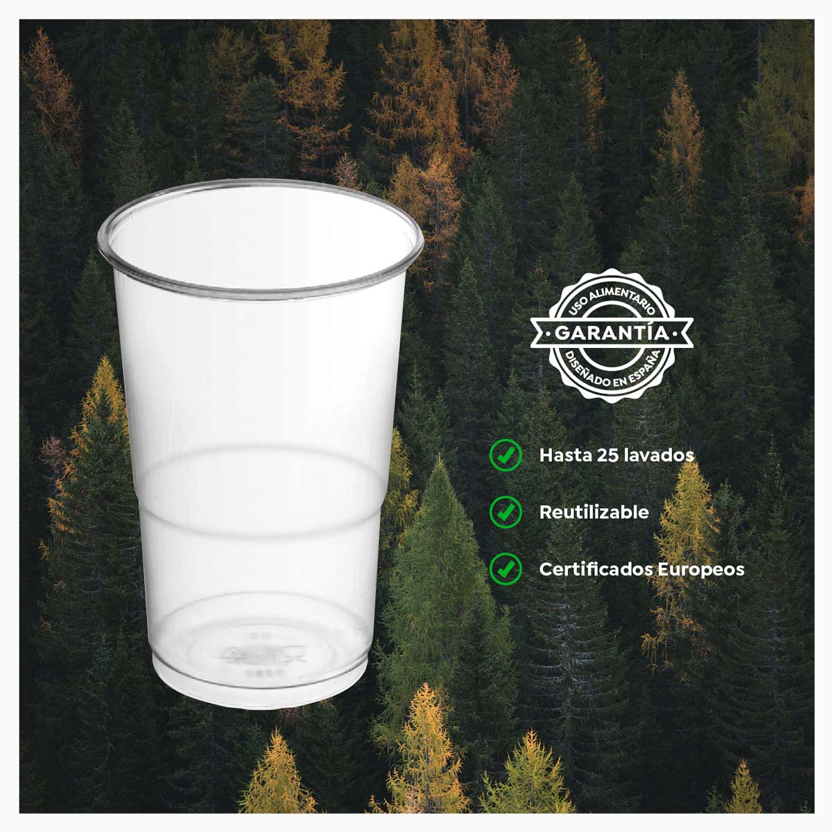 Vaso Irrompible Transparente 350cc