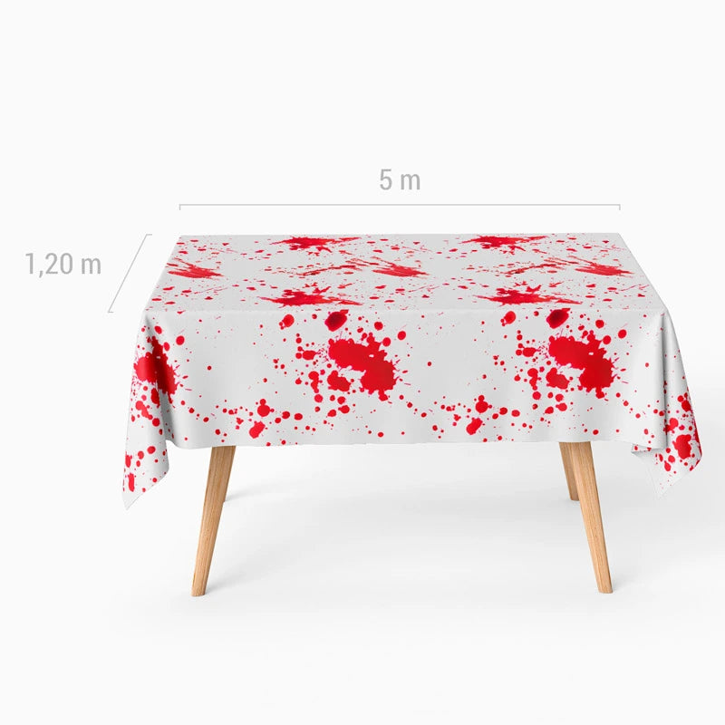 Rollo Mantel Papel Sangre Halloween