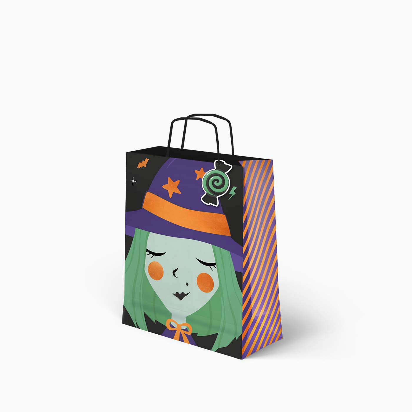 Bolsa Regalo Pequeña Bruja Halloween