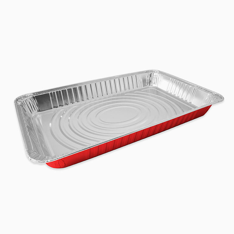 Bandeja Aluminio Extragrande Rectangular Rojo