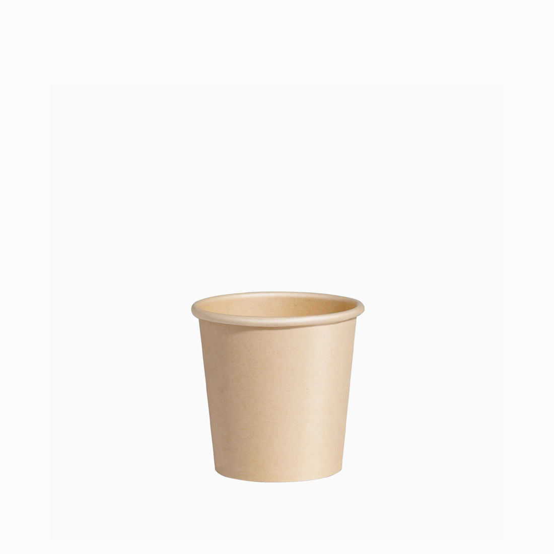 Vaso Cartón Mini Biodegradable 80 cc Kraft