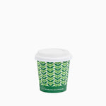 Vaso Cartón 120Cc Eco Green con Tapa Drink 25 Uds