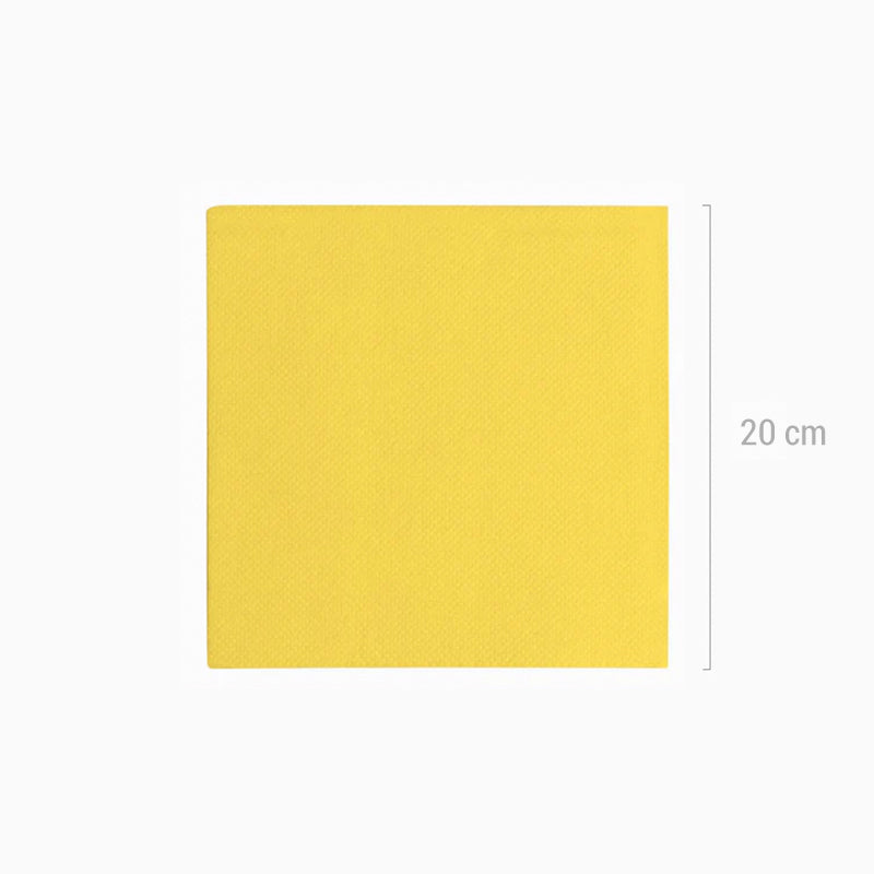 Servilleta Punta Punta 40 x 40 cm Amarillo 1000 Uds