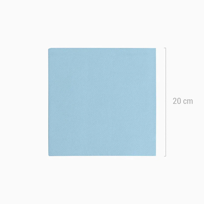 Servilleta Punta Punta 40 x 40 cm Azul Pastel 1200 uds