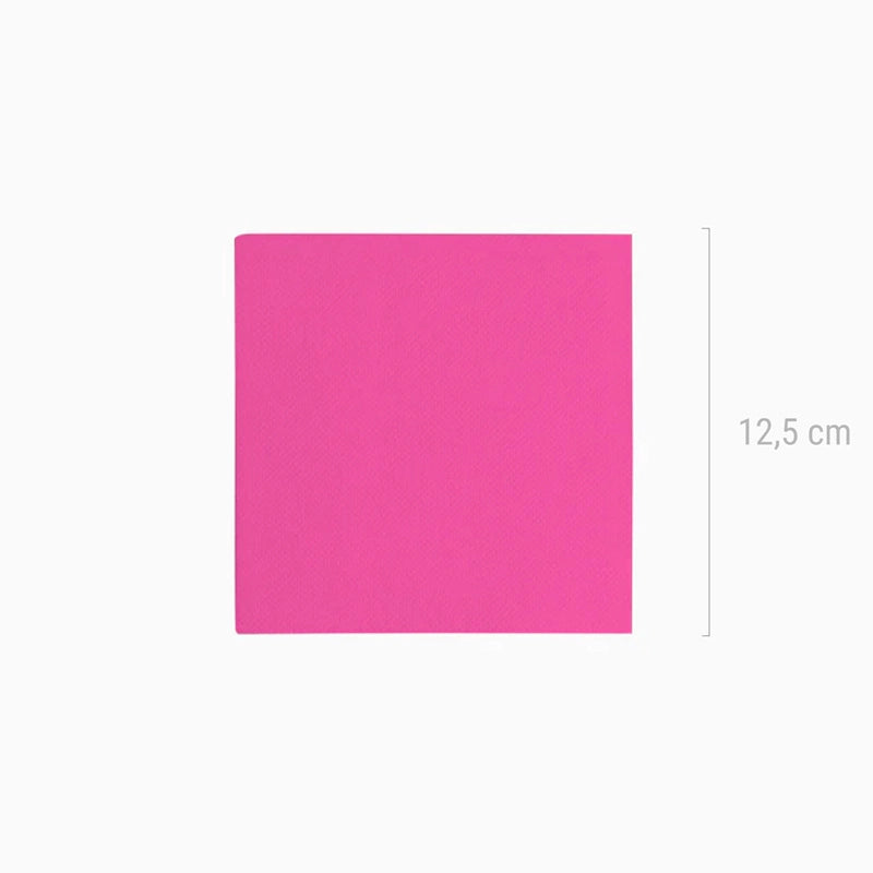 Servilleta Postre Punta Punta 25 x 25 cm Fucsia 1200 uds