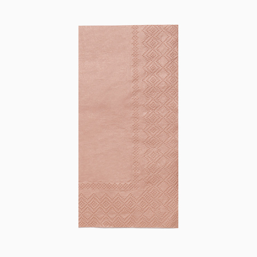 Servilleta Rectangular Metalizada Oro Rosa