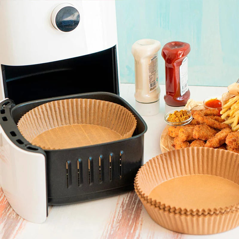 Molde Papel Siliconado Redondo AirFryer Ø20 x 4,5 cm 50 Uds