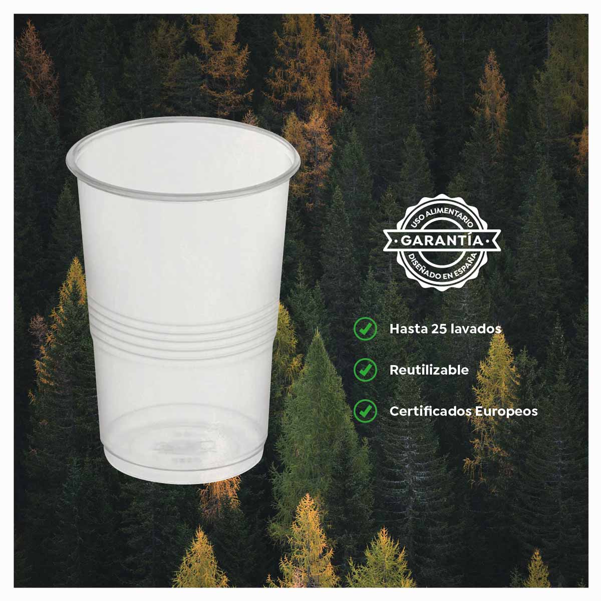 Vaso Litrona Irrompible Transparente 1000cc 500 uds