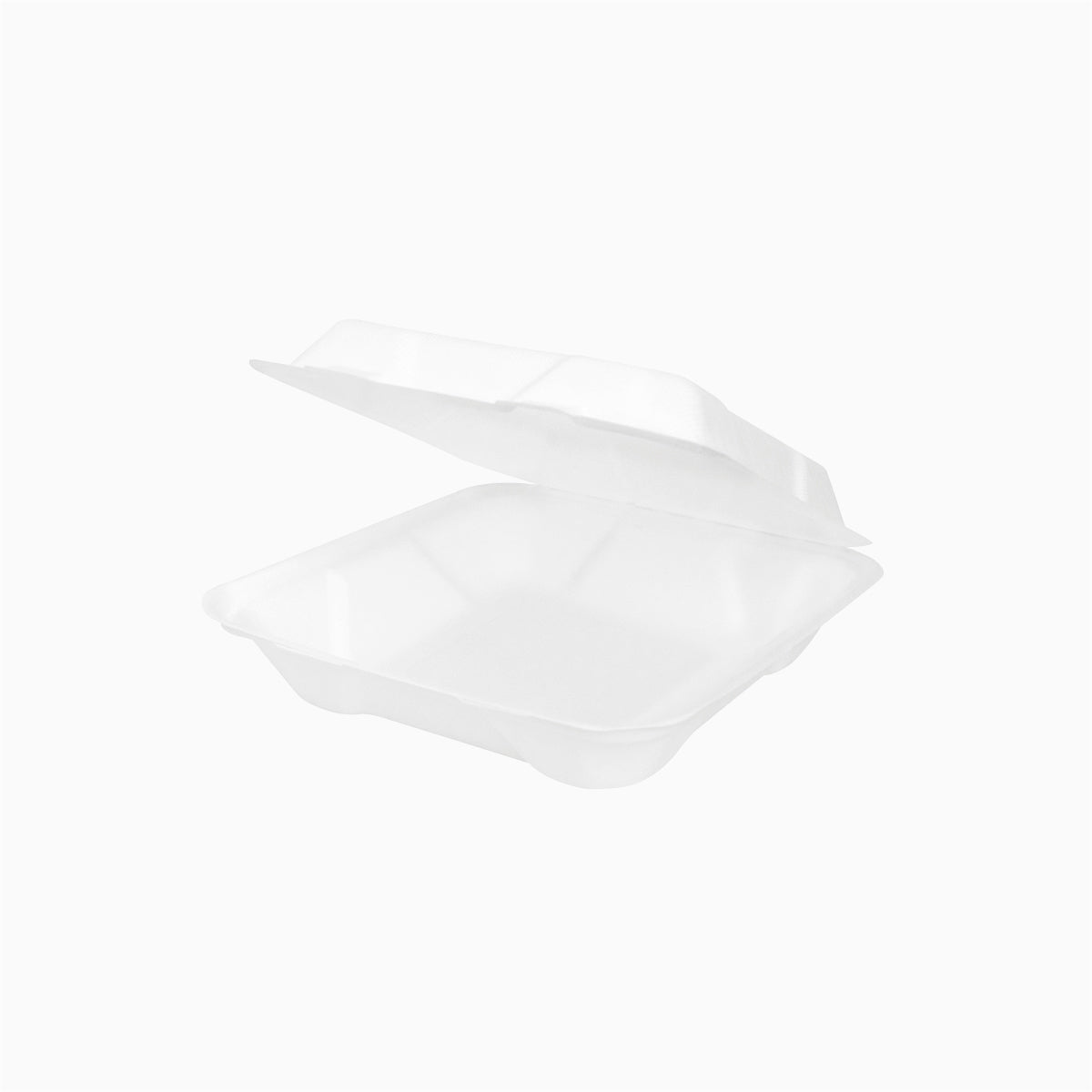 Envase Portamenú 1 Compartimento Caña de Azúcar 900 cc Blanco - Take Away