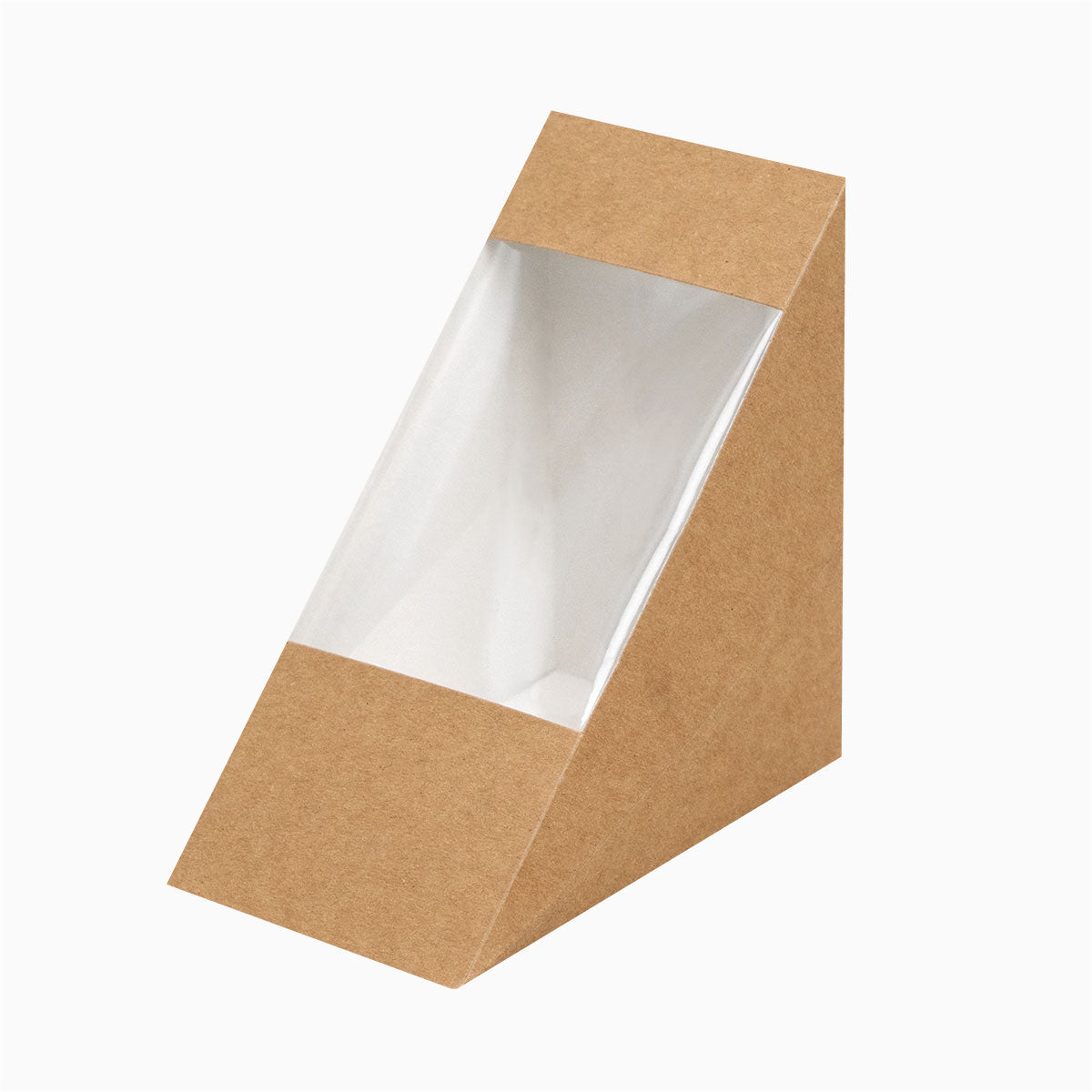 Caja Cartón Sandwich Doble 500 cc con ventana PLA - Take Away