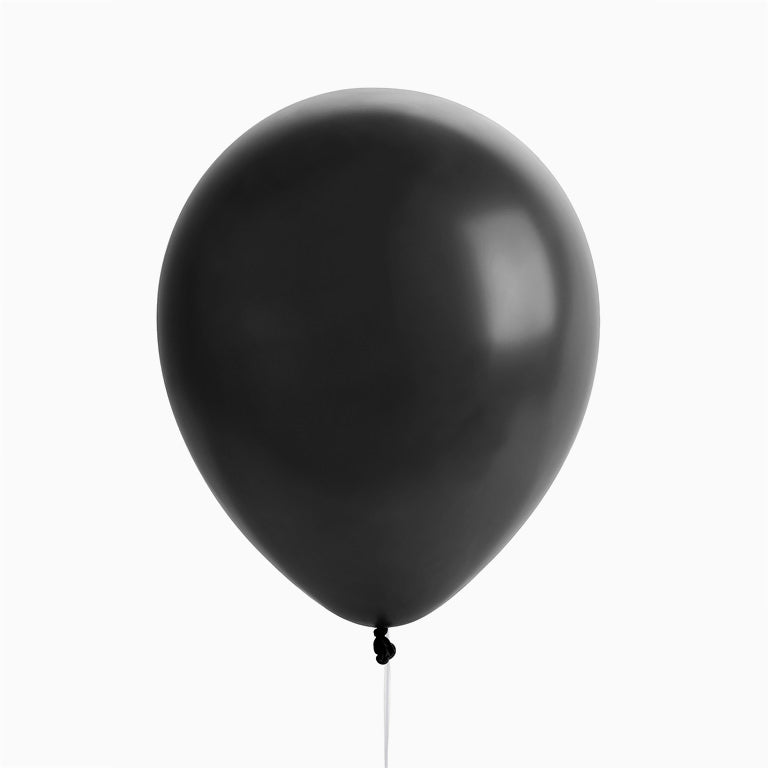 Globo Mate Látex Negro / Pack 10 uds