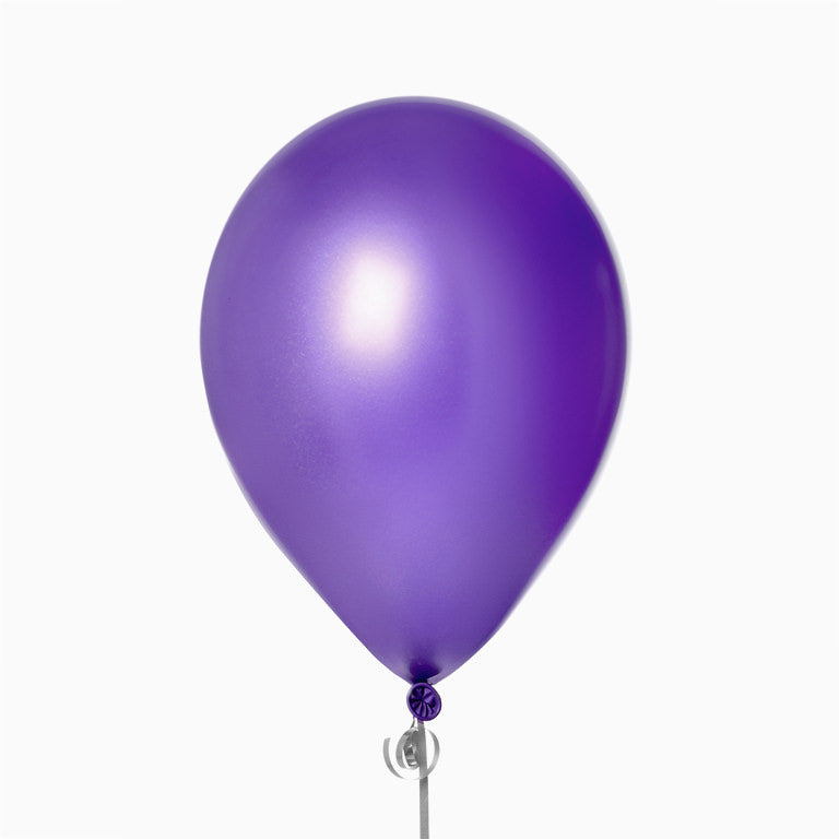 Globo Metalizado Látex Morado