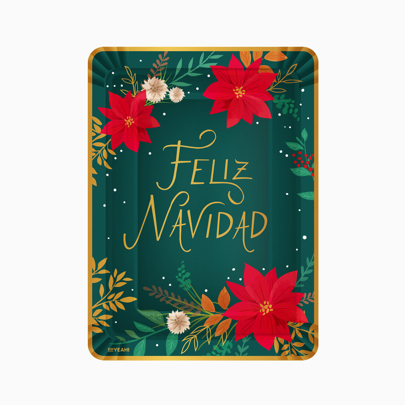 Bandeja Rectangular Navidad Tradicional