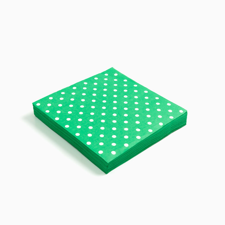 Servilleta Doble Capa Dots Verde