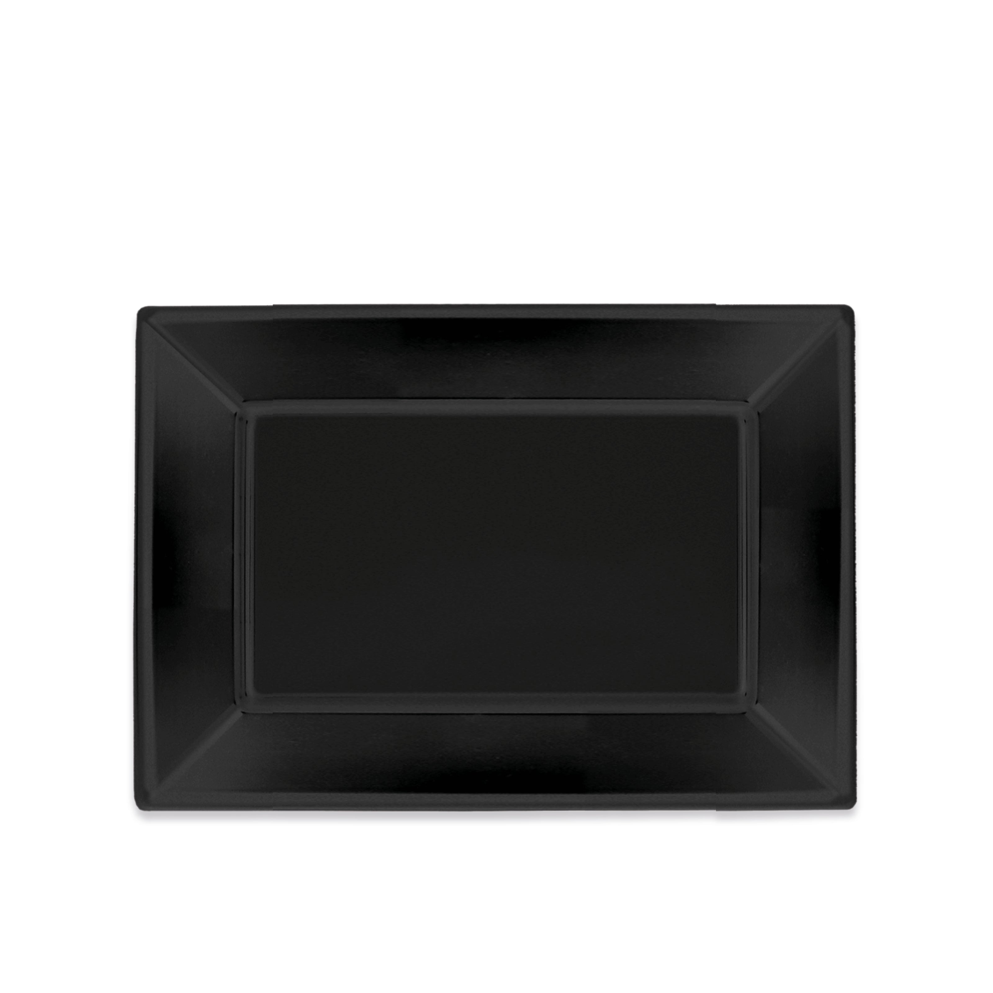 Bandeja Plástico Rectangular 33 x 22,5 cm Negro