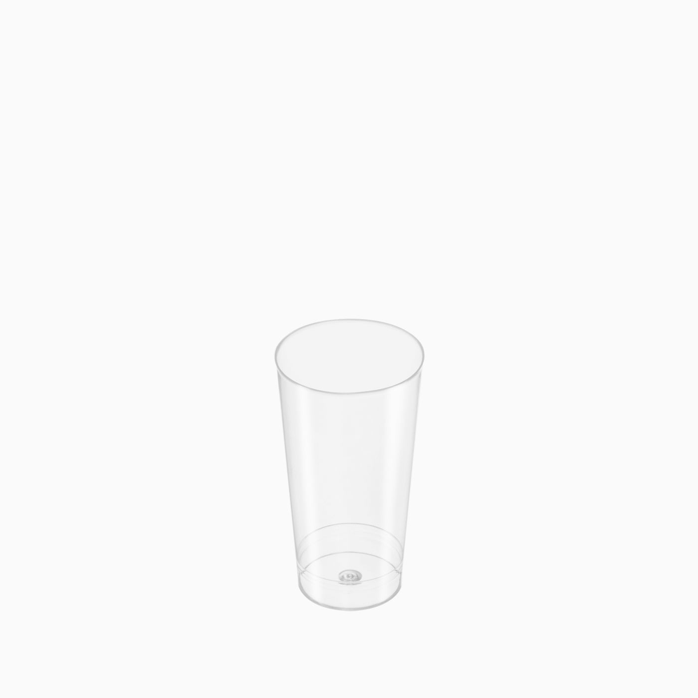 Vaso Plástico Cónico Finger Food 100 cc Transparente 240 Uds