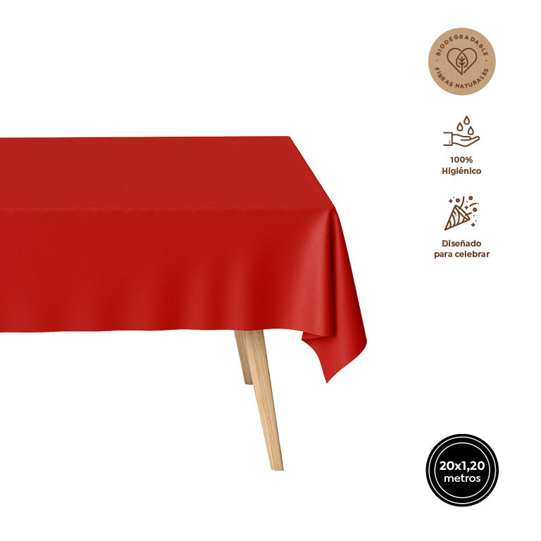 Rollo Mantel 1,20 x 20 m Rojo