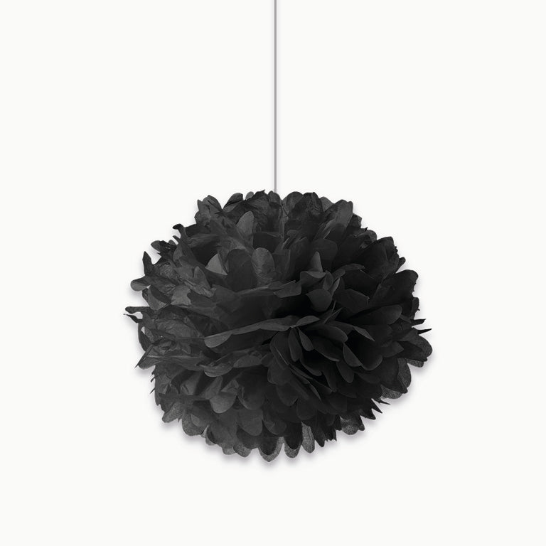 Pom Pom Papel Ø 30 cm Negro