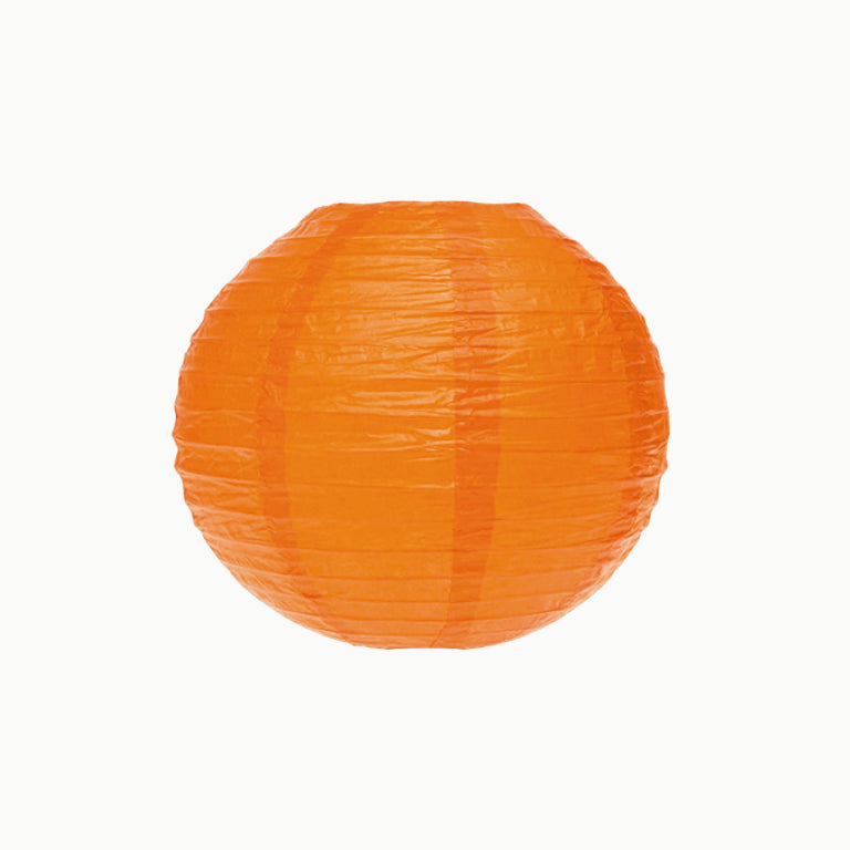 Lámpara Esfera Papel Mediana Ø35 cm Naranja