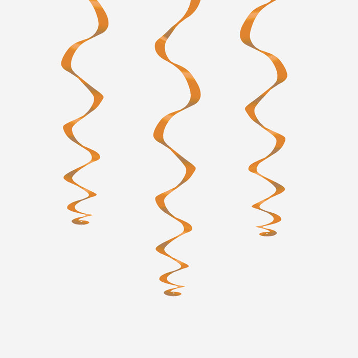 Espiral Halloween PVC Naranja