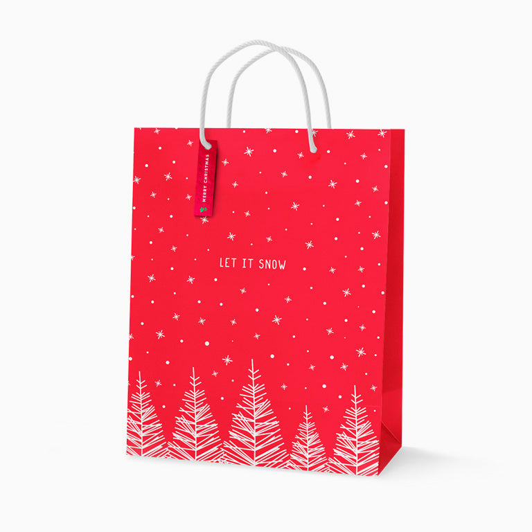 Bolsa Regalo Navidad Grande Let it snow