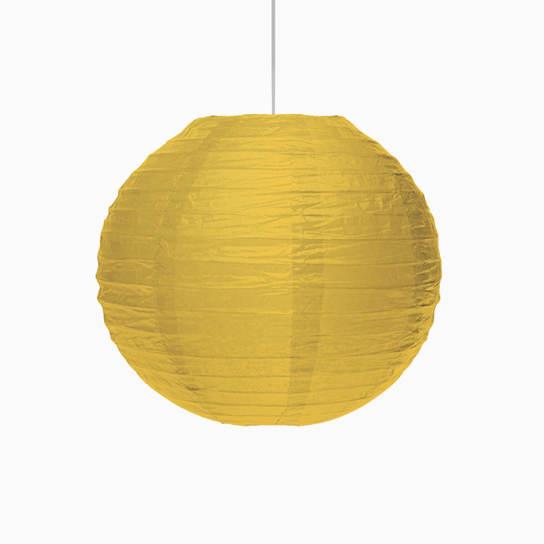 Lámpara Esfera Papel Grande Ø40 cm Oro